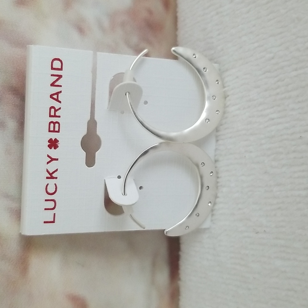 New Lucky Brand Open Hoop Earrings